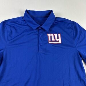 Nike New York Giants Polo Shirt Men's Small Blue NFL Authentic